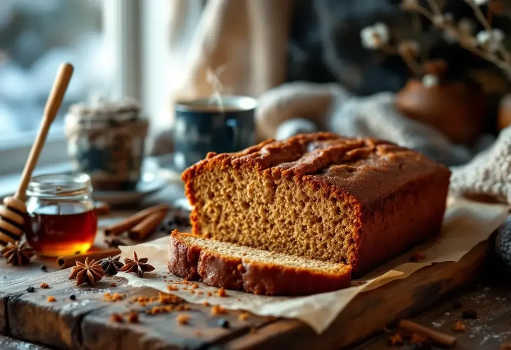 « Les parfums de l’hiver maison » : le pain d’épices ultra moelleux (sans robot, sans beurre) à préparer en un clin d’œil pour des goûters encore plus doux et réconfortants