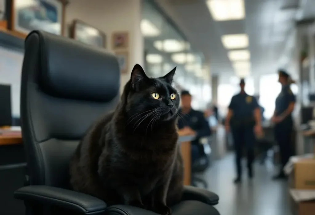 « C’est notre mascotte » : comment le chat Mimosa est devenu la petite star du commissariat de Bergerac