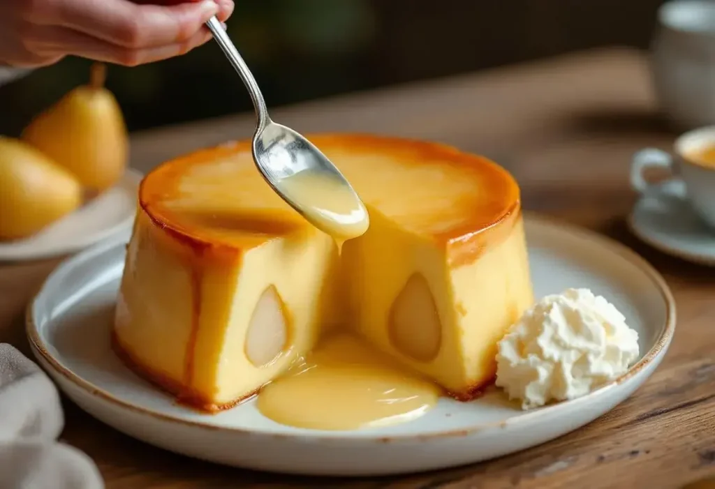 Fondant aux poires, cœur coulant et croûte dorée : un dessert élégant, délicieusement fondant à partager