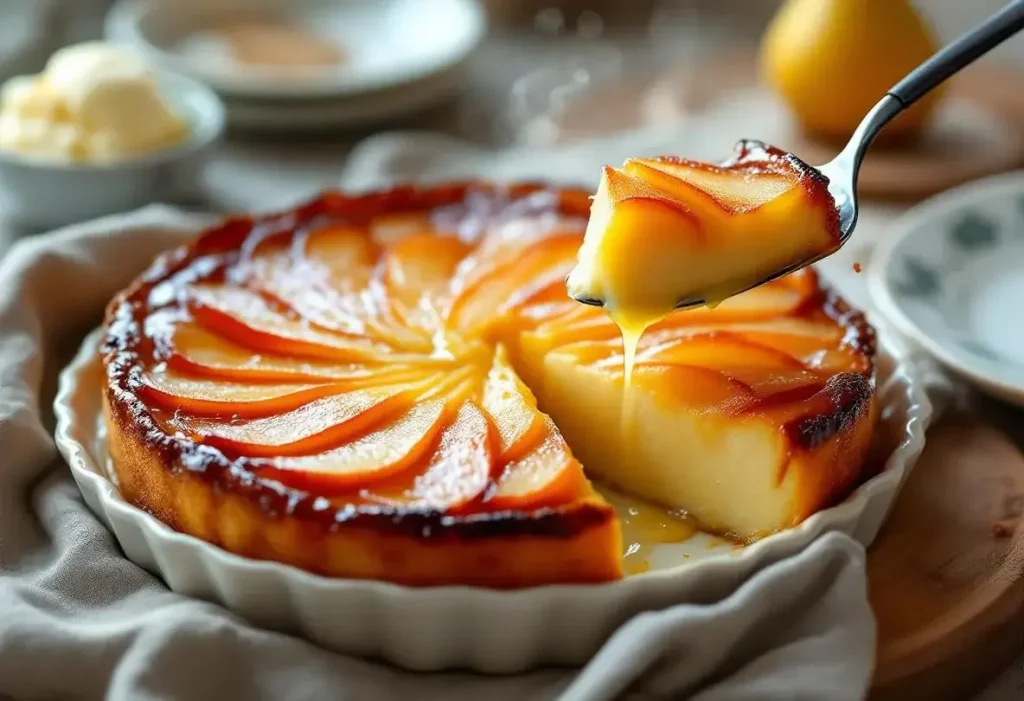 Fondant aux poires, cœur coulant et croûte dorée : un dessert élégant, irrésistiblement fondant à partager