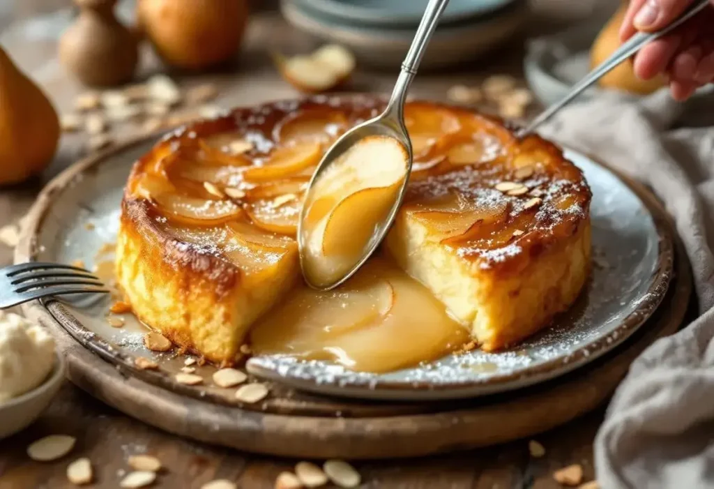 Fondant aux poires, cœur coulant et croûte dorée : un dessert élégant, irrésistiblement fondant à partager