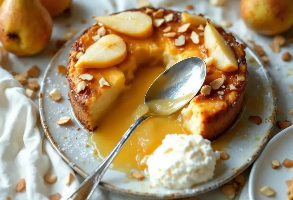 Fondant aux poires, cœur coulant et croûte dorée : un dessert raffiné, délicieusement fondant à partager