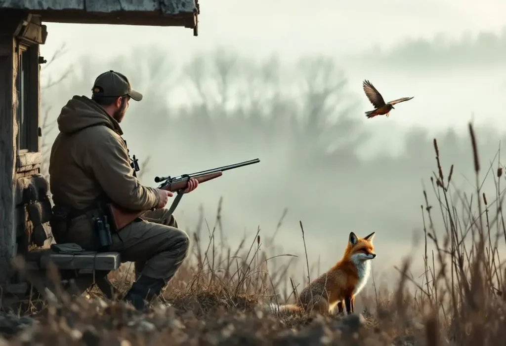 Quand un renard devient chien d’arrêt : une scène de chasse saisissante !