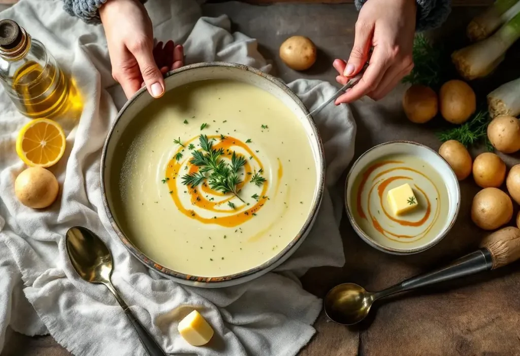 Soupe poireaux-pommes de terre : la version légère façon Bernard Loiseau à tester dès ce soir