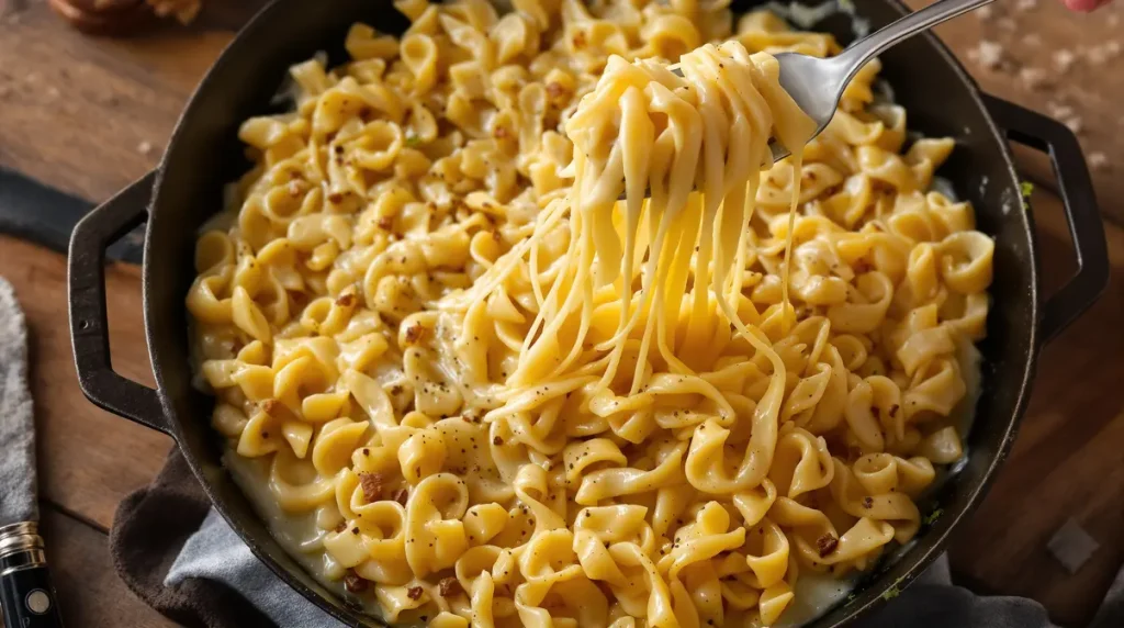 « Je n'avais jamais goûté un plat d'aussi réconfortant » : la poêlée spätzle-munster prête en 10 minutes seulement