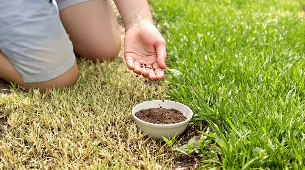 Votre pelouse redeviendra rapidement plus dense et plus verte en ajoutant un seul élément naturel dès maintenant (sans aucun produit chimique)